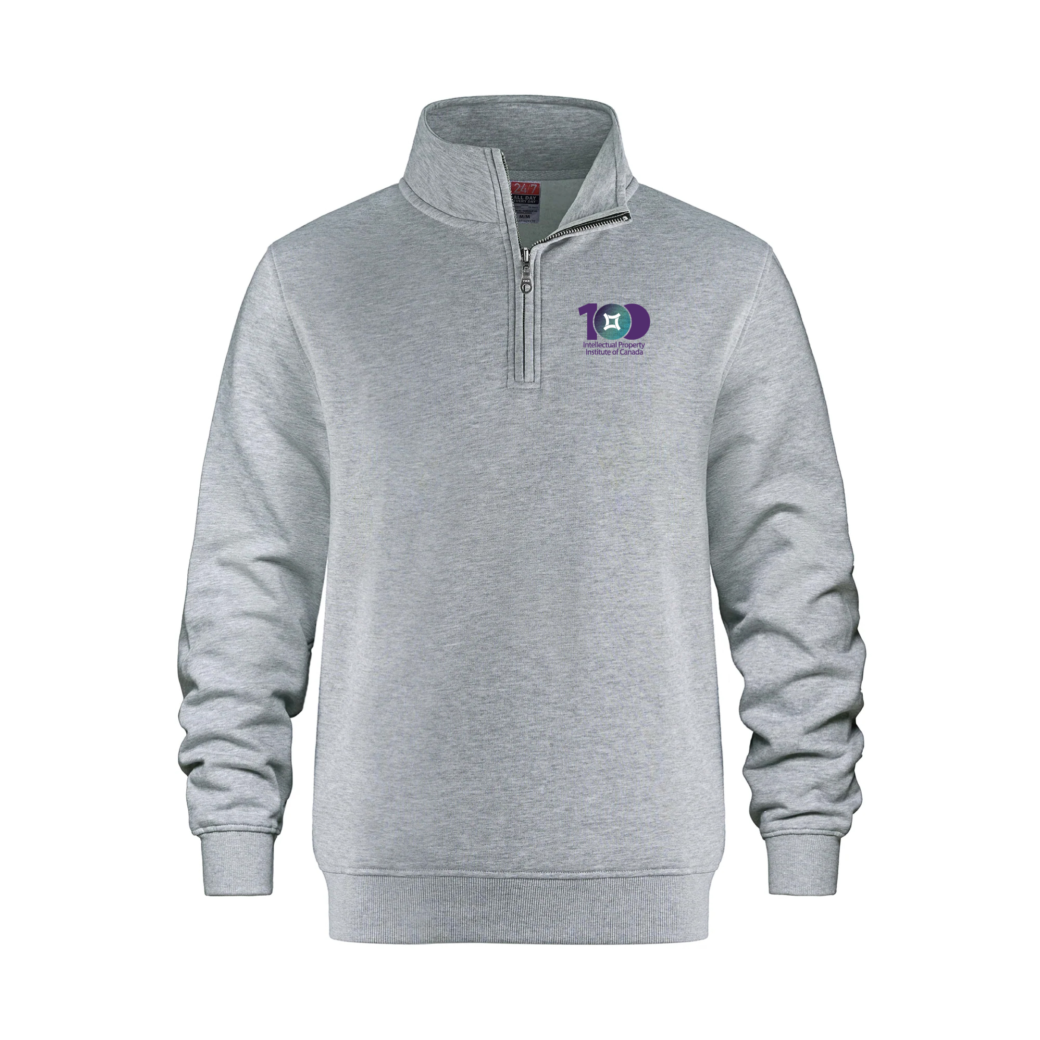 1/4 Zip Sweatshirt - Grey